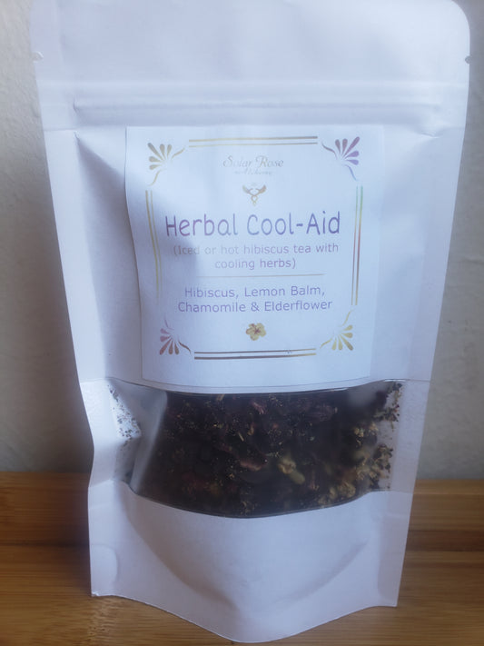 Herbal Cool-aid (Hot or Iced Hibiscus Tea with Cooling Herbs)